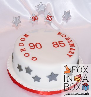 90th and 85th birthdays cake