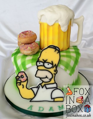 Homer Simpson cake