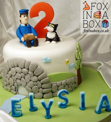 Postman Pat and Jess cake