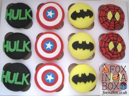 Superheroes cupcakes